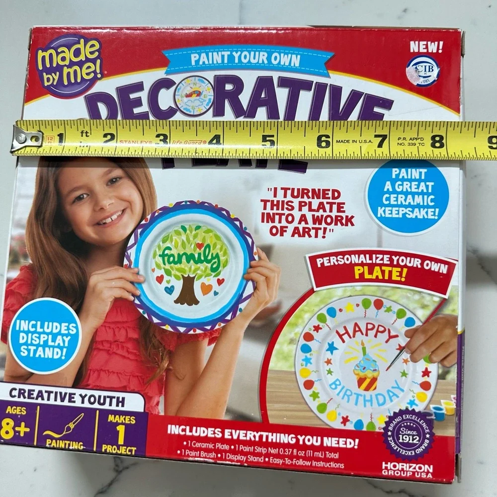 Made By Me Paint Your Own Decorative Plate Kit— no technology play